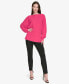 ფოტო #4 პროდუქტის Women's Dolman-Sleeve Boat-Neck Peplum Top