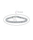 12 CTW 4 Prong Basket Set Solitaire Round Cubic Zirconia CZ Tennis Bracelet For Women Prom 7.5 Inch