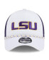 Фото #3 товара Men's White/Purple LSU Tigers Court Sport Foam A-Frame 9FORTY Adjustable Trucker Hat