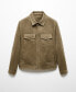 Фото #1 товара Men's Suede-Effect Pockets Detail Jacket