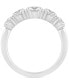 Фото #3 товара Diamond Five Stone Band (2 ct. t.w.) in 14k White Gold