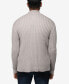 ფოტო #2 პროდუქტის Men's Button Up Stand Collar Ribbed Knit Cardigan Sweater