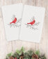 Фото #1 товара Christmas Cardinal 100% Turkish Cotton 2-Pc. Hand Towel Set