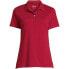 Women's School Uniform Short Sleeve Feminine Fit Interlock Polo Shirt