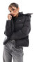 Фото #1 товара Calvin Klein Jeans Hooded Down Puffer Jacket in Ck Black