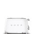 Фото #2 товара SMEG toaster TSF03WHEU (White) - 4 slice(s) - White - Steel - Buttons - Level - Rotary - 50's Style - China