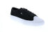 DC Manual RT S ADYS300592-BKW Mens Black Canvas Skate Sneakers Shoes