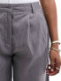 New Look boxer detail trousers in grey