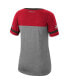 ფოტო #4 პროდუქტის Women's Scottie Pippen Heathered Charcoal Chicago Bulls Team Captain V-Neck T-shirt