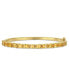 Oval-Cut Citrine (6-3/4 ct. t.w) Bangle in 18k Yellow Gold Over Sterling Silver