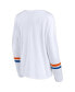 Women's White Florida Gators Retro Power Striped Long Sleeve T-shirt