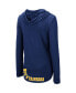 Фото #2 товара Women's Navy West Virginia Mountaineers My Lover Lightweight Hooded Long Sleeve T-shirt