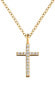 Gold-plated necklace Cross ERN-LILCROS-ZIG (chain, pendant)