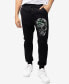 Men's Rinestone Embellished Skull Jogger