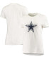 ფოტო #1 პროდუქტის Women's White Dallas Cowboys Logo Essential T-shirt