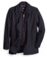 ფოტო #3 პროდუქტის Men's Double Breasted Wool Blend Peacoat with Bib