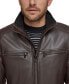 Фото #8 товара Men's Faux Leather Moto Jacket, Created for Macy's
