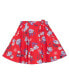 Фото #1 товара Girl Printed Skort With Bow Red Flowers - Toddler|Child