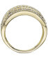 ფოტო #4 პროდუქტის EFFY® Diamond Multi-Row Statement Ring (1-1/2 ct. t.w.) In 14k Gold