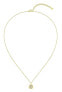 Dazzling Gold Plated Medallion Crystal Necklace 1580300