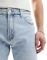 Pull&Bear straight fit jeans in light blue