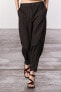 Zw collection trousers with tabs at the hems