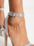 Фото #5 товара Steve Madden Marciana platform heeled sandals in rhinestone