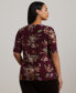 ფოტო #2 პროდუქტის Plus Size Floral Boat-Neck Tee