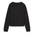 Фото #2 товара Puma Unwind Studio Striped Crew Neck Sweatshirt Womens Black 52486501