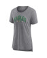 ფოტო #3 პროდუქტის Women's Heathered Gray Philadelphia Eagles Drop Back Modern T-shirt