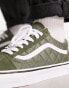 Vans – Old Skool – Gesteppte Sneaker in Khaki