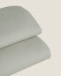 Фото #4 товара (180 thread count) cotton percale flat sheet