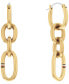 ფოტო #1 პროდუქტის Women's Gold-Tone Stainless Steel Chain Earring