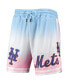 Фото #2 товара Men's Blue, Pink New York Mets Team Logo Pro Ombre Shorts