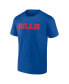 Фото #4 товара Men's Royal Buffalo Bills Big and Tall Two-Sided T-shirt