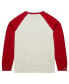 Men's Cream Distressed Carolina Hurricanes Legendary Slub Vintage-Like Raglan Long Sleeve T-shirt