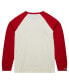 Men's Cream Distressed Carolina Hurricanes Legendary Slub Vintage-Like Raglan Long Sleeve T-shirt