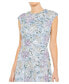 ფოტო #2 პროდუქტის Women's Sequined High Neck Cap Sleeve A Line Gown