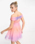 Фото #6 товара Anaya bardot tulle mini dress in ombre