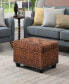 24" Printed Fabric 5th Avenue Storage Ottoman