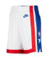 Men's White, Blue Brooklyn Nets 2022/23 Classic Edition Swingman Performance Shorts