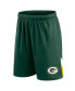 Men's Green Green Bay Packers Big and Tall Interlock Shorts