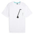 Puma Mapf1xraeburn Logo Crew Neck Short Sleeve T-Shirt Mens White Casual Tops 62 S - фото #3