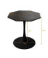 Фото #5 товара Modern Marble Coffee Table, Octagonal, Metal Base