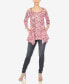 ფოტო #6 პროდუქტის Women's Snake Print Cold Shoulder Tunic