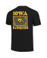 Фото #3 товара Women's Black Iowa Hawkeyes Comfort Colors Checkered Mascot T-Shirt