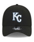 Фото #3 товара Men's Black Kansas City Royals Logo 39THIRTY Flex Hat