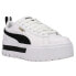 Фото #2 товара Puma Mayze Leather Platform Womens White Sneakers Casual Shoes 38198301