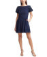 Фото #1 товара Petite Lace-Trim Fit & Flare Dress