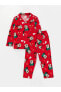 Фото #1 товара LCW baby Polo Yaka Uzun Kollu Minnie Mouse Baskılı Kız Bebek Pijama Takım